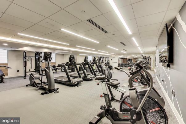 Fitness Equipment, Gym, Interior, Recessed Lighting