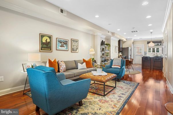 Dining room, Interior, Kitchen, Living room, Pendant Lights, Recessed Lighting, Wood Texture Flooring