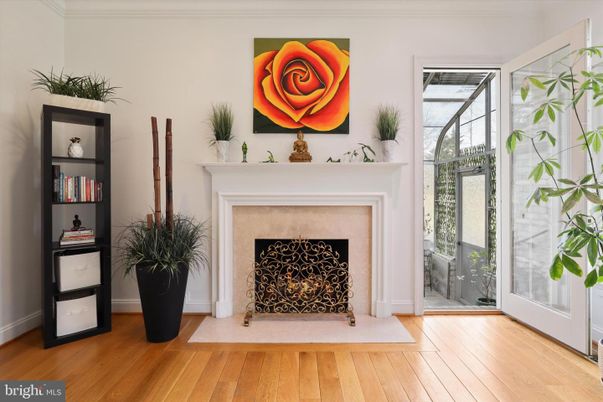 Fireplace, Interior, Wood Texture Flooring