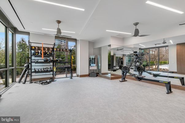Fitness Equipment, Interior, Recessed Lighting