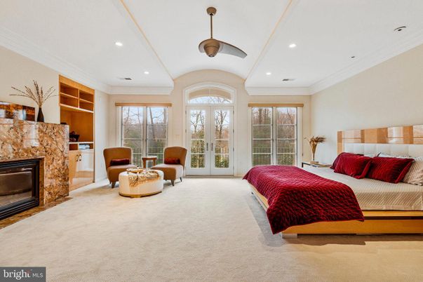 Bedroom, Fireplace, Interior, Recessed Lighting