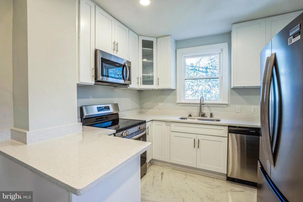Interior, Kitchen, Marble, Recessed Lighting, Stainless Steel Appliances