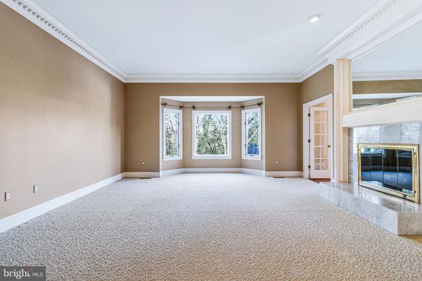 Empty room, Fireplace, Interior