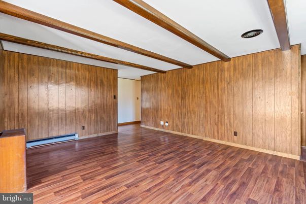 Empty room, Interior, Wooden Beams, Wood Texture Flooring, Wooden Walls