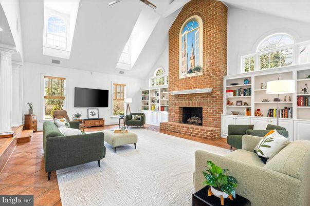 Fireplace, Interior, Living room, Stone Walls