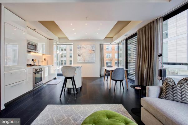 Dining room, Interior, Kitchen, Living room, Recessed Lighting, Wood Texture Flooring