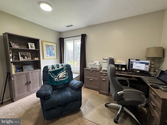 Home Office, Interior, Recessed Lighting
