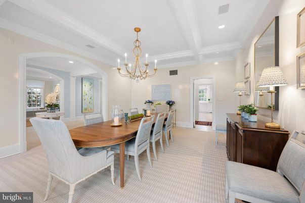 Chandelier, Dining room, Interior, Recessed Lighting