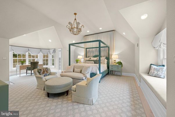 Bedroom, Chandelier, Interior, Recessed Lighting