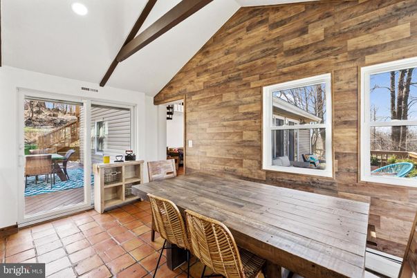 Dining room, Interior, Recessed Lighting, Wooden Walls