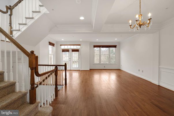 Chandelier, Interior, Recessed Lighting, Wood Texture Flooring