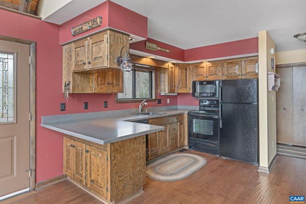 Interior, Kitchen, Wood Texture Flooring