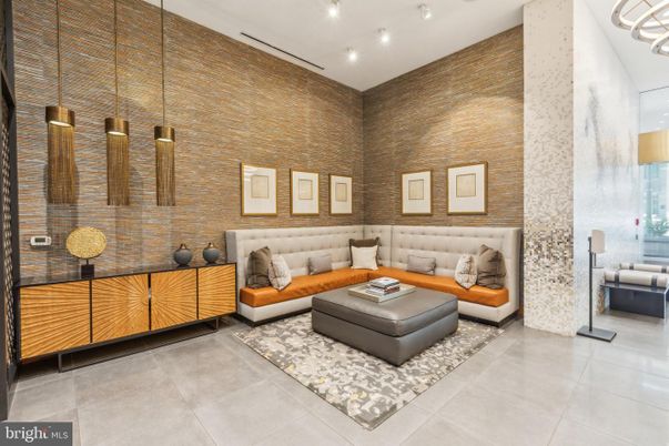 Interior, Living room, Pendant Lights, Recessed Lighting, Stone Walls