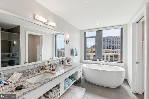 Bathroom, Dual Sink Vanities, Free Standing Baths, Interior, Recessed Lighting
