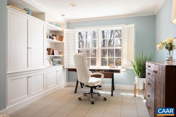Home Office, Interior, Recessed Lighting