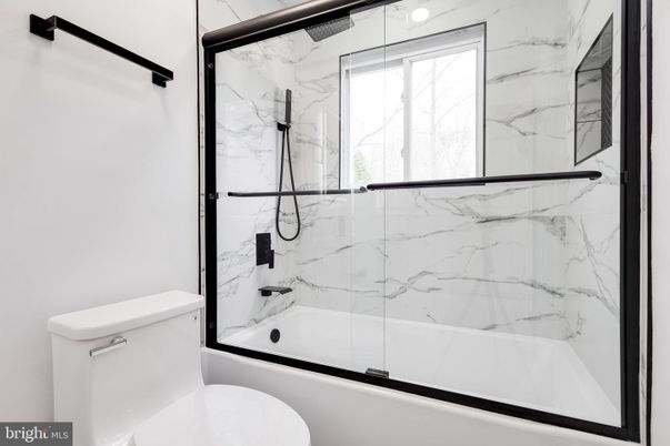 Bathroom, Glass Shower, Interior, Marble Walls