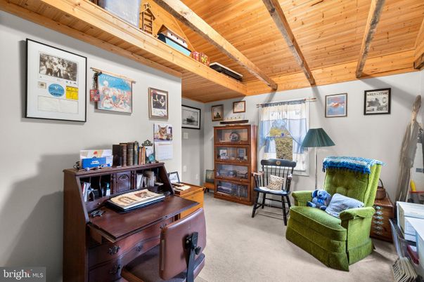 Home Office, Interior, Wooden Beams, Wooden Ceilings