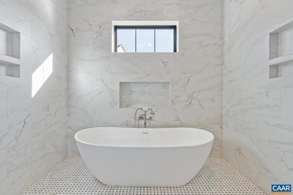 Bathroom, Free Standing Baths, Interior, Marble Walls