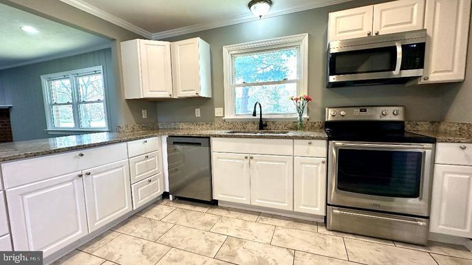 Interior, Kitchen, Recessed Lighting, Stainless Steel Appliances