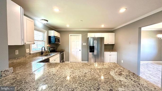 Interior, Kitchen, Recessed Lighting, Stainless Steel Appliances