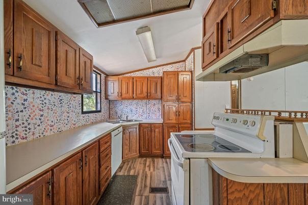 Interior, Kitchen, Wood Texture Flooring