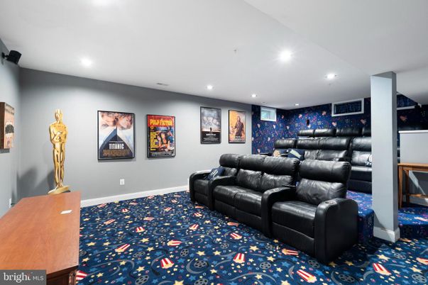 Home Theatre Room, Interior, Recessed Lighting, Theatre Room