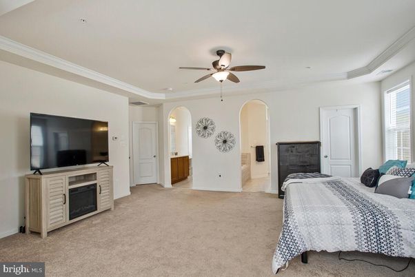 Bedroom, Fireplace, Interior