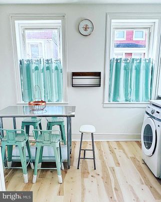 Dining room, Interior, Washer, Wood Texture Flooring