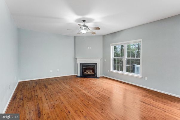 Empty room, Fireplace, Interior, Wood Texture Flooring