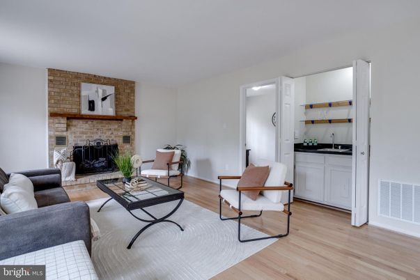 Fireplace, Interior, Living room, Stone Walls, Wood Texture Flooring