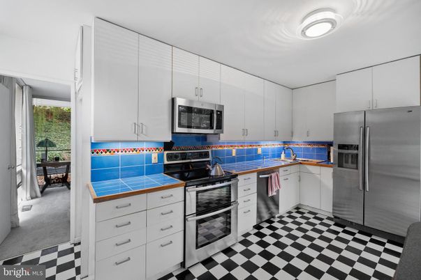 Interior, Kitchen, Stainless Steel Appliances, Tile Countertops