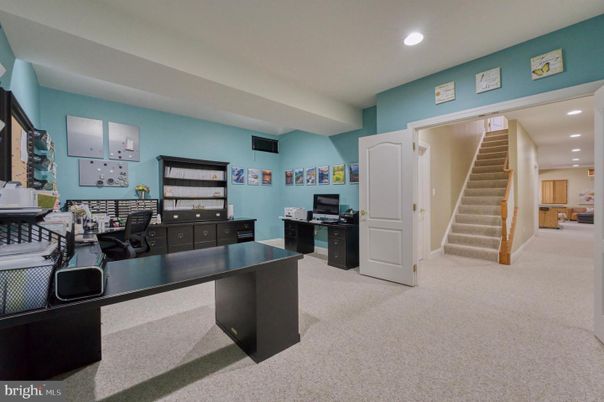 Home Office, Interior, Recessed Lighting
