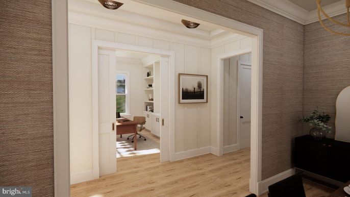 Home Office, Interior, Wood Texture Flooring