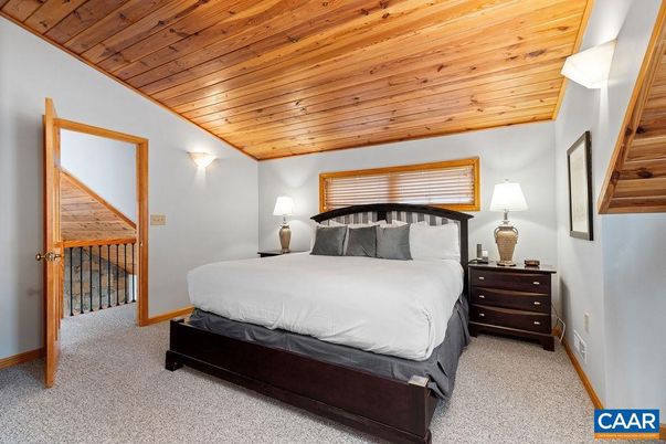 Bedroom, Interior, Wooden Ceilings