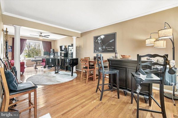 Dining room, Interior, Piano, Wood Texture Flooring