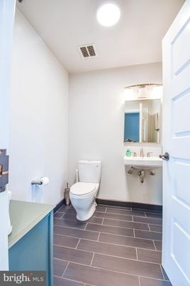 Bathroom, Interior, Recessed Lighting, Wood Texture Flooring