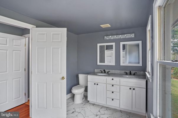Bathroom, Dual Sink Vanities, Interior, Marble