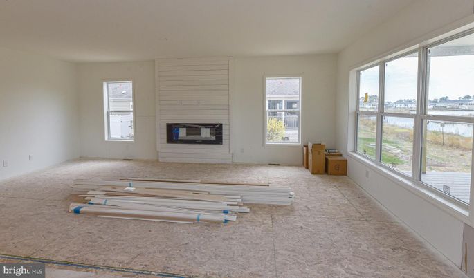Empty room, Fireplace, Interior
