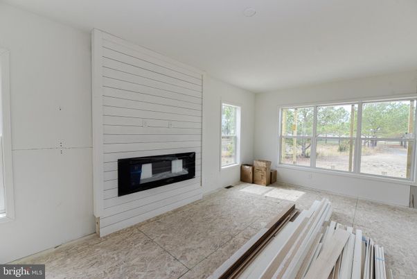 Empty room, Fireplace, Interior