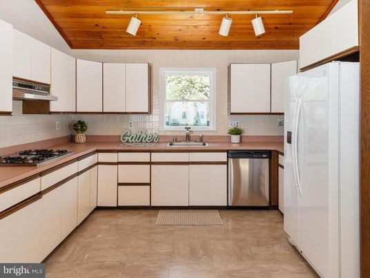 Interior, Kitchen, Stainless Steel Appliances, Wooden Ceilings
