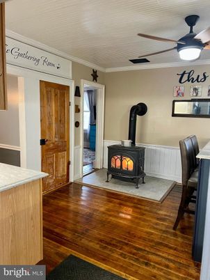 Fireplace, Interior, Wood Texture Flooring