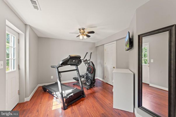 Fitness Equipment, Interior, Wood Texture Flooring