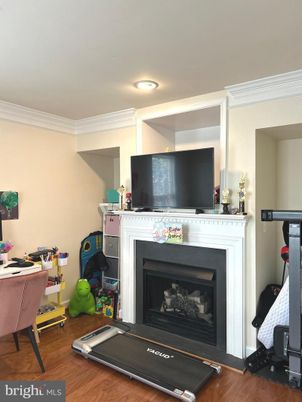 Fireplace, Fitness Equipment, Interior, Wood Texture Flooring