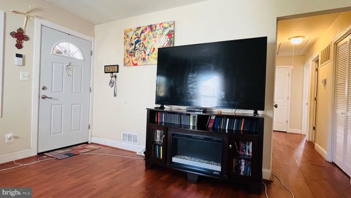 Fireplace, Interior, Wood Texture Flooring