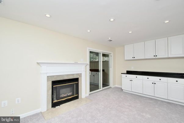 Empty room, Fireplace, Interior, Recessed Lighting