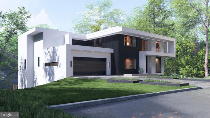 Attached, Exterior, Facade, Modern