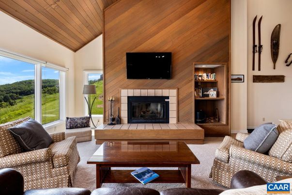 Fireplace, Interior, Living room, Wooden Ceilings, Wooden Walls