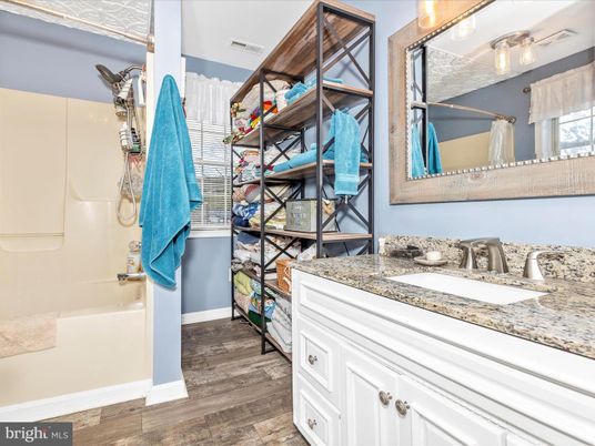 Bathroom, Interior, Walk-in Closets, Wood Texture Flooring