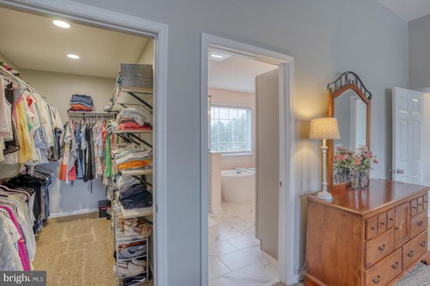 Bathroom, Free Standing Baths, Interior, Marble, Recessed Lighting, Walk-in Closets