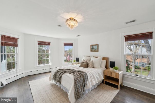 Bedroom, Chandelier, Interior, Wood Texture Flooring